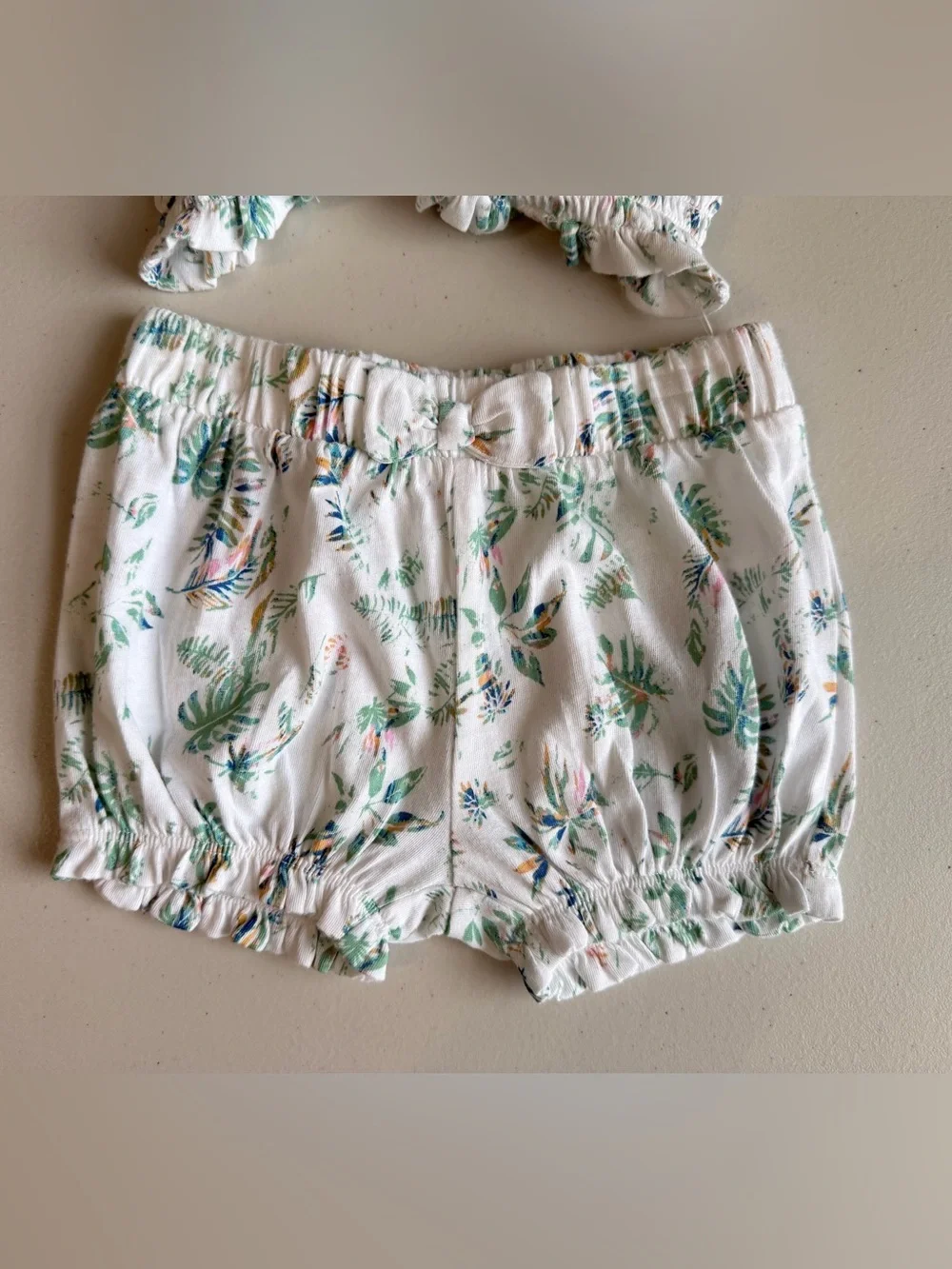 Nordstrom Baby 2 Pc Tropical Floral Smocked Top Bloomers Set 6 Months